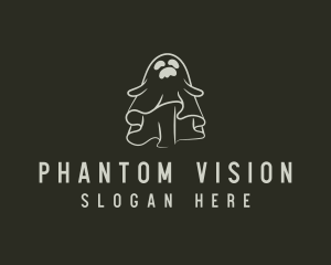 Phantom - Scary Horror Ghost logo design