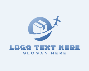 Courier - Plane Forwarding Courier logo design