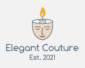 Face Scented Candle  logo design