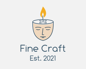 Face Scented Candle  logo design