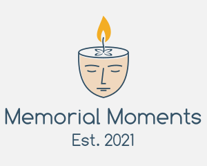 Commemoration - Face Scented Candle logo design