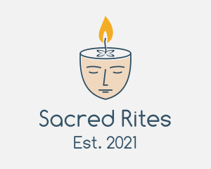 Ritual - Face Scented Candle logo design