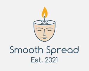 Face Scented Candle  logo design