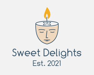 Face Scented Candle  logo design