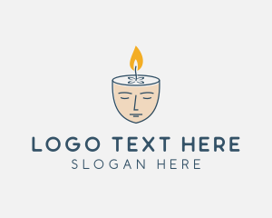 Face Scented Candle  logo design