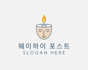 Face Scented Candle  logo design