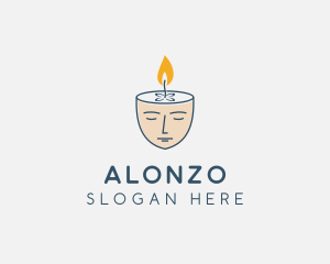 Face Scented Candle  logo design