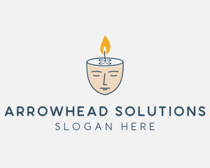 Face Scented Candle  logo design