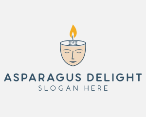 Face Scented Candle  logo design