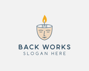 Face Scented Candle  logo design