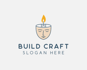 Face Scented Candle  logo design