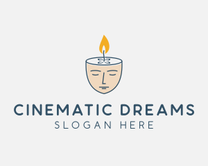 Face Scented Candle  logo design