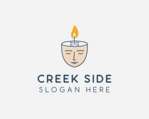 Face Scented Candle  logo design