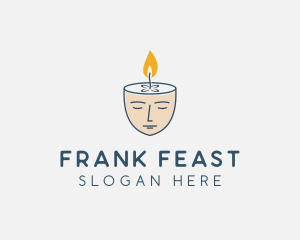 Face Scented Candle  logo design