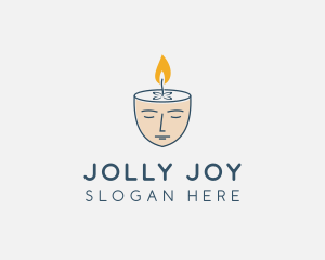 Face Scented Candle  logo design