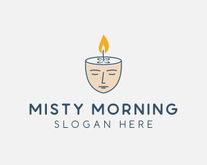 Face Scented Candle  logo design