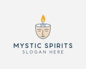 Face Scented Candle  logo design