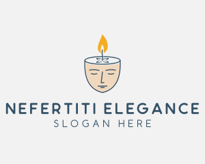 Face Scented Candle  logo design