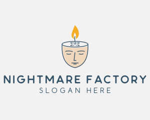 Face Scented Candle  logo design