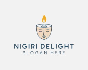 Face Scented Candle  logo design