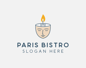 Face Scented Candle  logo design