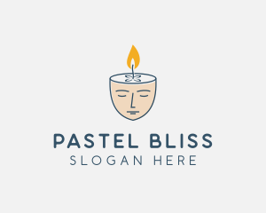 Face Scented Candle  logo design