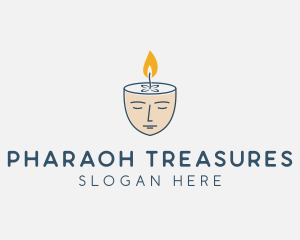 Face Scented Candle  logo design