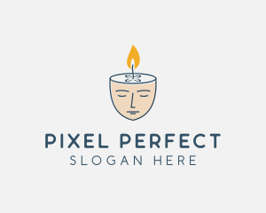 Face Scented Candle  logo design