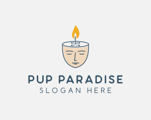 Face Scented Candle  logo design