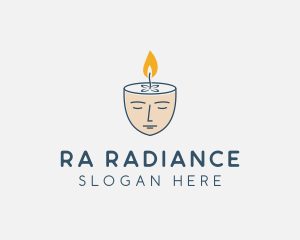 Face Scented Candle  logo design