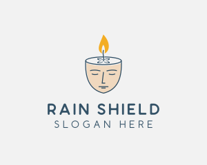 Face Scented Candle  logo design