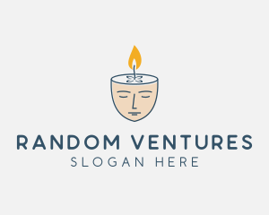 Face Scented Candle  logo design