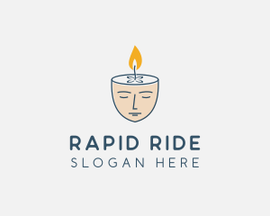 Face Scented Candle  logo design