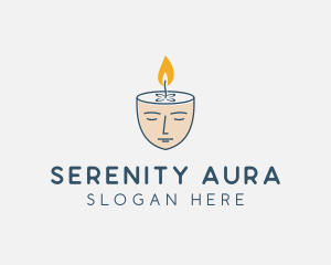 Face Scented Candle  logo design