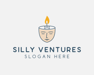 Face Scented Candle  logo design