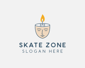 Face Scented Candle  logo design