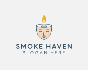 Face Scented Candle  logo design