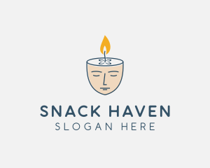 Face Scented Candle  logo design