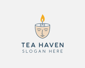 Face Scented Candle  logo design