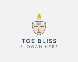 Face Scented Candle  logo design