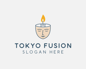 Face Scented Candle  logo design