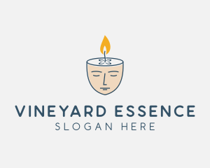 Face Scented Candle  logo design