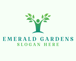 Human Tree Wellness Healing logo design