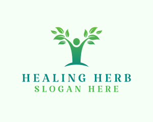 Human Tree Wellness Healing logo design