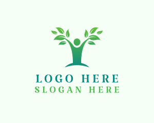 Person - Human Tree Wellness logo design
