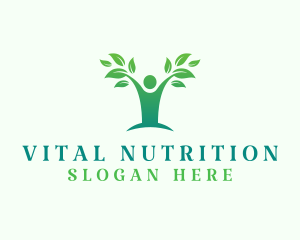 Human Tree Wellness Healing logo design