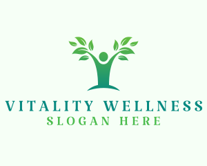 Human Tree Wellness Healing logo design