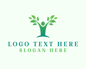 Leaf - Human Tree Wellness logo design
