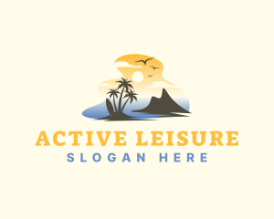 Tropical Summer Surfing logo design