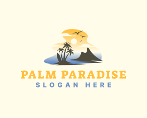 Tropical Summer Surfing logo design